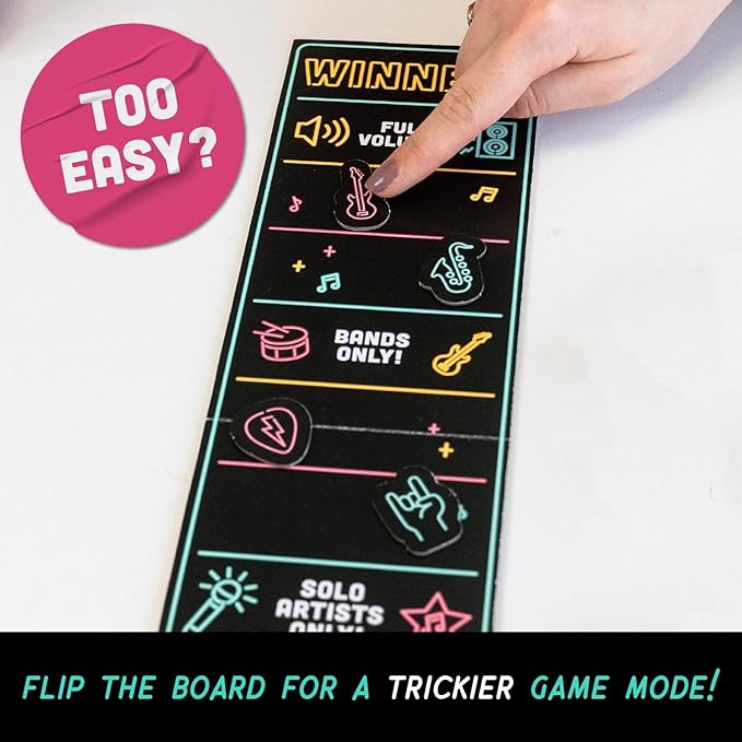 Lucky Egg Official Grab The Mic – Family Karaoke Board Game w/Foam Mic, 8+ Ages, 2-10 Players - Games for Bad Singers w/ 250 Lyrics (125 Cards) for Hilarious Game Nights & Birthday Party, Kids Gift