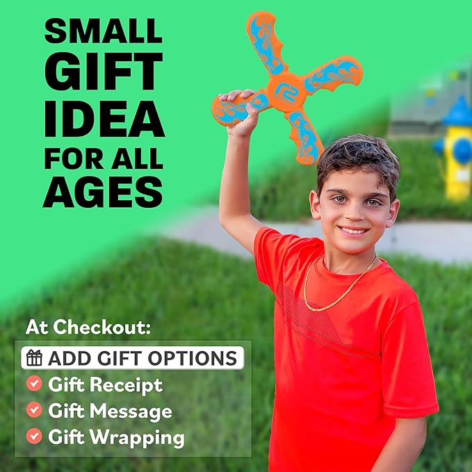 Boomerang for Kids - Best Gifts for Boys & Girls Gift Ideas - Kid Stocking Stuffers & Fun Holiday Presents Outdoor Toys - Fun Children Birthday Party Favors & Goodie Easter Basket Stuffers For Kids