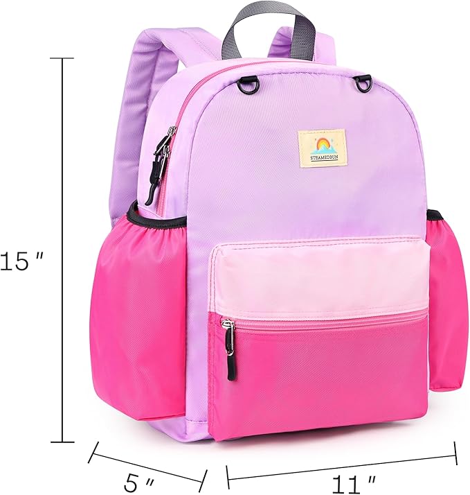 STEAMEDBUN Kids Backpack for Girls 4-6: Girls Backpacks for Elementary - 15 inch Backpack for Kindergarten