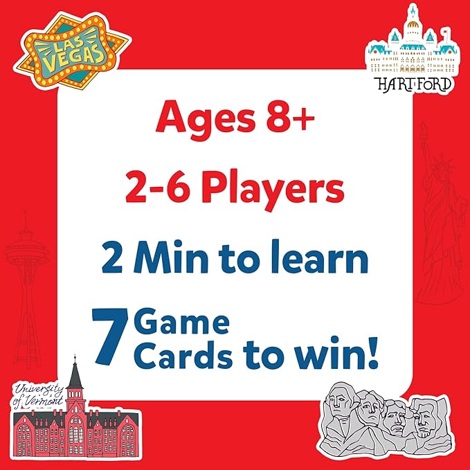 Skillmatics Guess in 10 States of America, Educational Travel Toys for Boys, Girls, and Kids Who Love Card Games, Board Games, Geography and History, Gifts for Ages 8, 9, 10 and Up