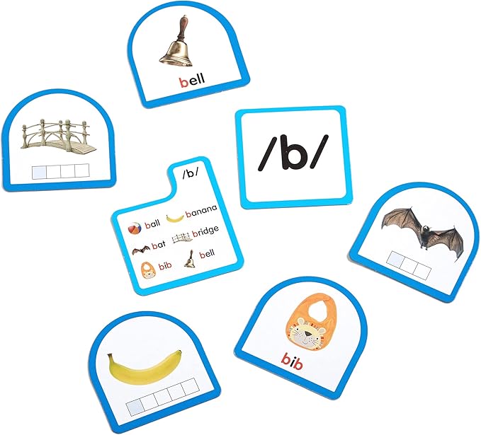 hand2mind Sort That Sound! Activity Set, Phonemic Awareness, ESL Teaching Materials, Science of Reading Manipulatives, Letter Sounds for Kindergarten, Speech Therapy Tools, Phonics Flash Cards