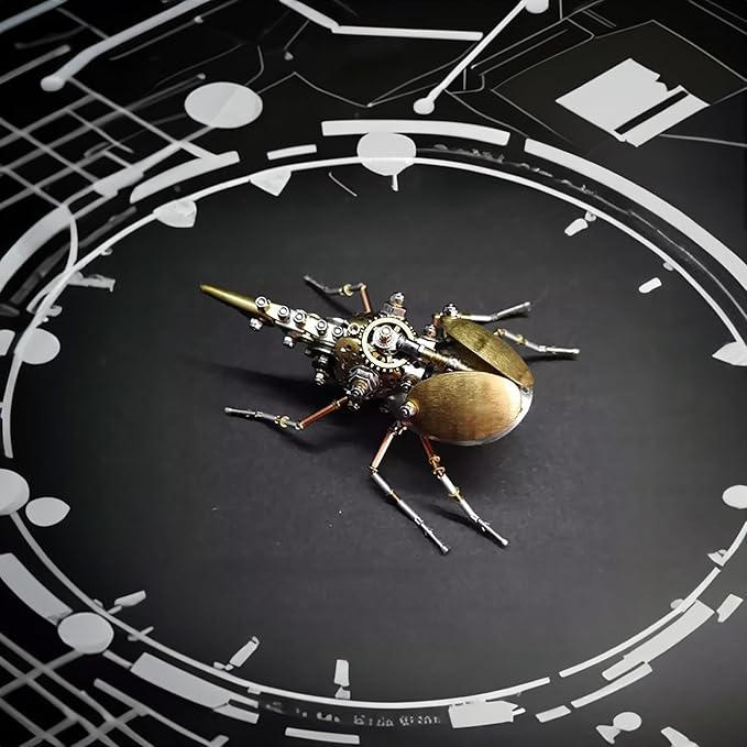 3D Metal Puzzles for Adults Steampunk Bug Sculpture Insect Clockwork 3D Steampunk Metal Puzzle Hercules Beetle Mechanical Insects Model (Aristolochia)