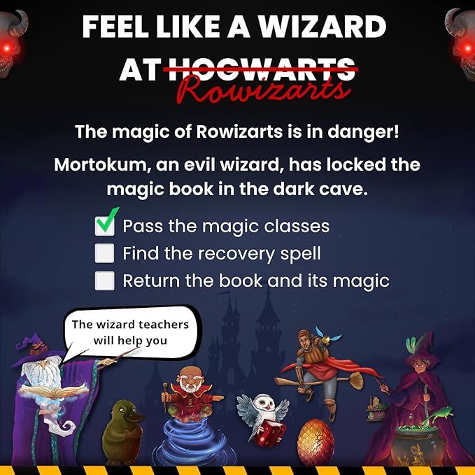 | Harry Magic Escape Room | Ages 5 to 12 | 5 Thrilling Enigmatic Rooms | Family Board Game Kids | 1-5 Players