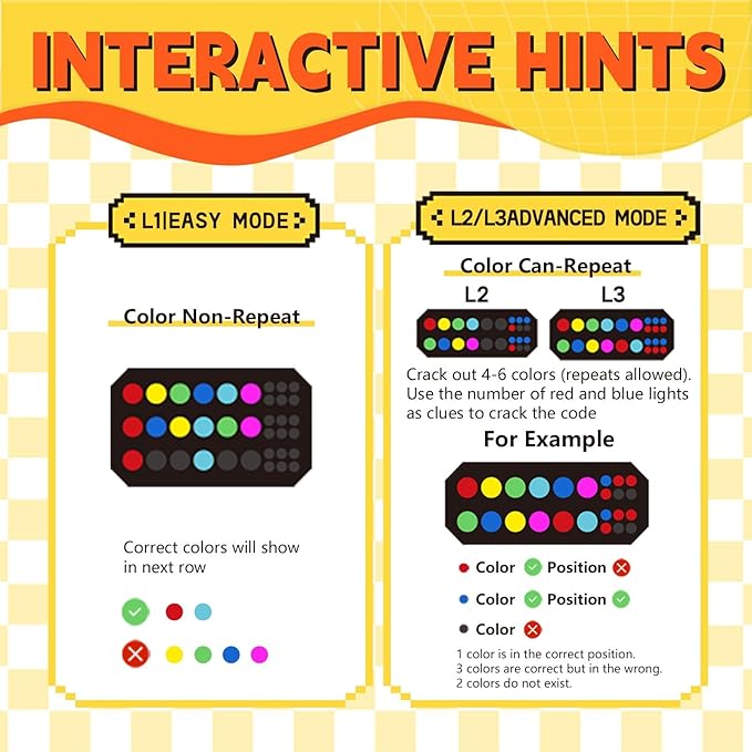 Crack The Code - Electronic Mastermind Code Breaker with Clamp, Handheld Super Decoder Puzzle for 1-8 Players, 10,000+ Logic Challenges for Kids & Adults Ages, Portable Travel Game & Gift