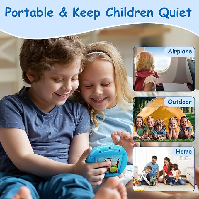 3D Rotating Puzzles for Kids 3 4 5 6 7 8 Year Old, 4 Puzzles in 1, Toddler Toy for Travel, Car, Airplane, Road Trip Activities, Fine Motor Skills, Fidget, Boys & Girls Gifts