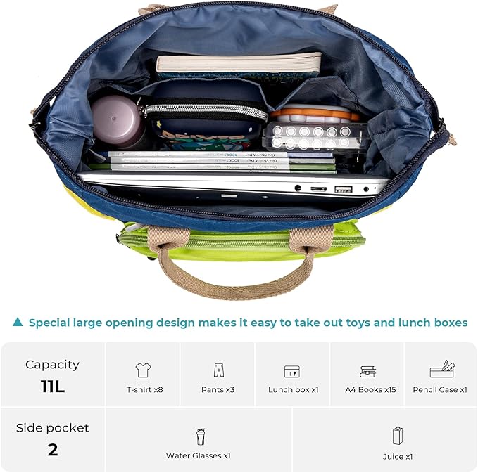 CLUCI Toddler Backpack For Boys, Toddler School Backpack For School & Travel, Small Kids Child Backpacks, Preschool Kindergarten Elementary Diaper bag Daycare Backpack For Kids 2-4(No Velcro)