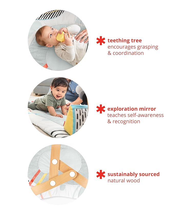 Skip Hop Baby Play Gym Montessori Inspired Infant Playmat Age 0-2y, Discoverosity