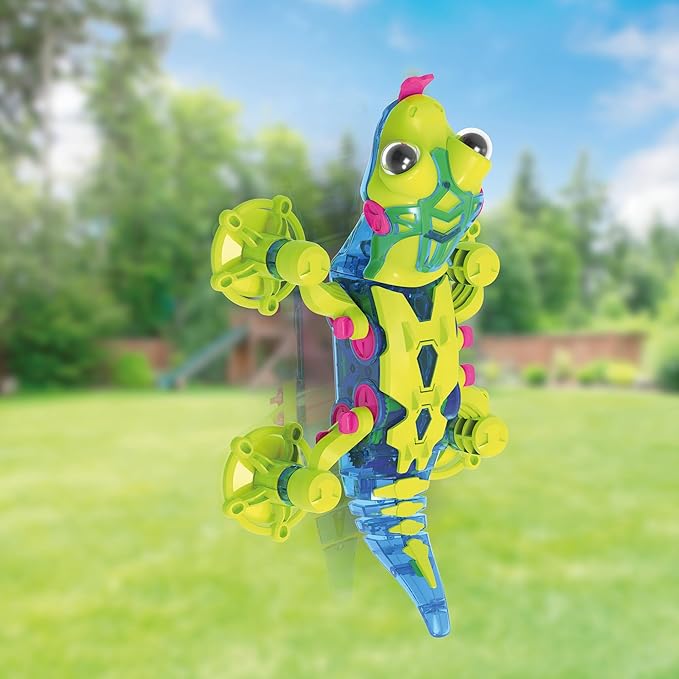 Thames & Kosmos GeckoBot 2.0 STEM Experiment Kit | Build a Wall-Climbing Gecko Robot, Improved Design & Suction Cup Technology, Guided Assembly, Fun & Educational Science Gift for Boys & Girls Ages 8+