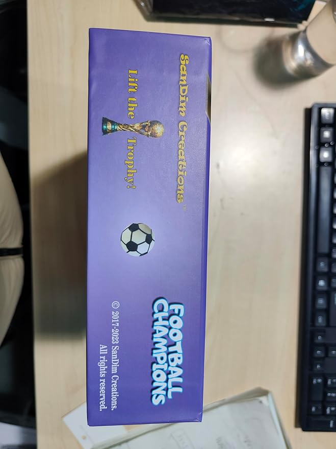 Football Champions Board Game - Family Board Games for Kids and Adults - Soccer Strategy Board Game Ages 14+ - Sports Trivia Game for 1-4 Players - Limited 2023 Cup Edition - by SanDim Creations