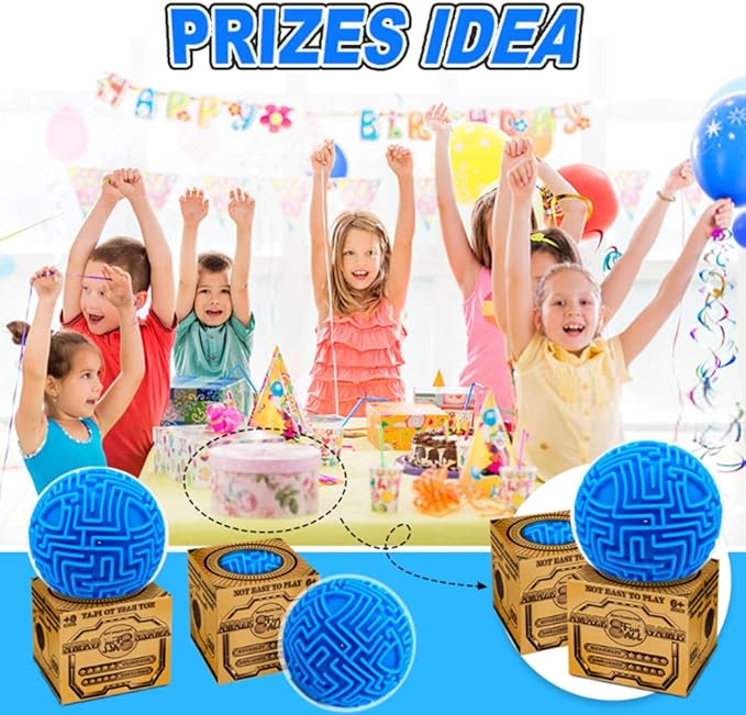 Hymaz 3D Puzzle Maze Ball, Memory Sequential Gravity Cube Balls Educational Toys for Kids Teens & Adults, Hard Challenges Game Lover Tiny Balls Brain Teasers Game Gifts
