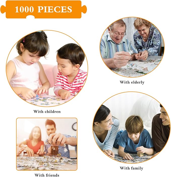 Chicken Coop Puzzles for Adults 1000 Piece, Jigsaw Puzzles for Adults, Adult Challenging Game Toys, Impossible Puzzle, Family Decoration Puzzle
