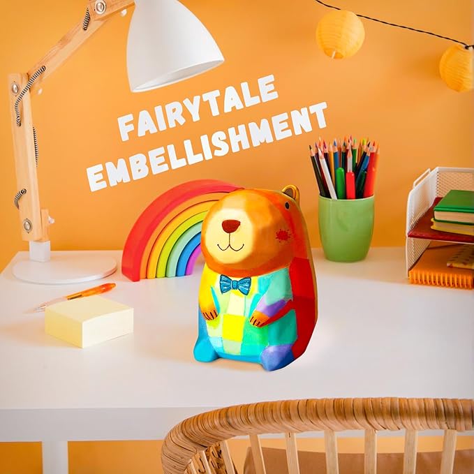 Paint Your Own Capybara Lamp Kit, Art Supplies Arts and Crafts for Kids Ages 8-12, DIY 3D Capybara Night-Light, Creativity Painting Kit Toy for Girl Boy Birthday Gift Ages 3 4 5 6 7 8 9 10 11 12+