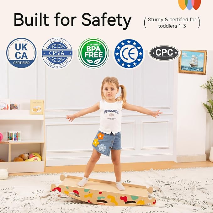 wingyz Pikler Triangle Climbing Set with Cushion,Wooden 8 in 1 Jungle Gyms for Toddlers 1-3, Indoor Playground for Kids,Baby Montessori Climber Gift(Rainbow)