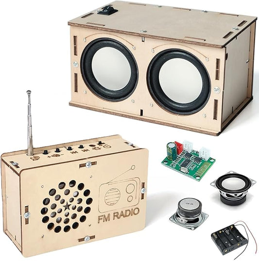 STEM Toys for Ages 8-13 Stocking Stuffers Teen Birthday Gifts for 9 10 11 12 14 15 16+ Year Old Boys Girls Kids Science Engineering Kit Circuit DIY Electronics Projects Building Your Own Speaker Radio