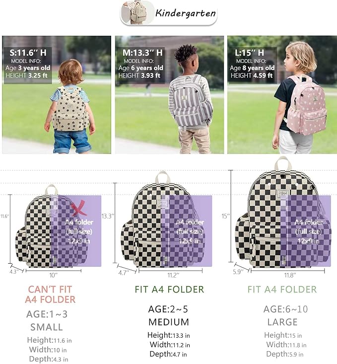 Corduroy Toddler Backpack for Boys 2-5: Preschool Backpack for Boys Girls - Cute Kids Backpack for Boys 13.5" H Fit Folder