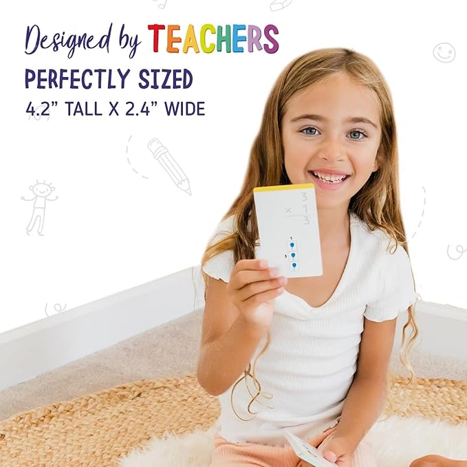 Merka Math Flash Cards - 338 Total Division & Multiplication Flash Cards for 3rd Grade
