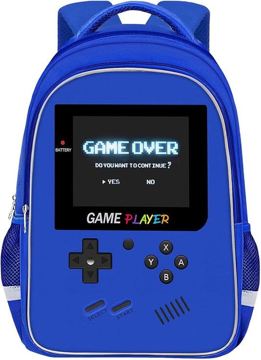 School Backpack For Boys - Gamer Boys Backpack For Kids Children Teens Elementary Middle School - Ages 6-18,17″