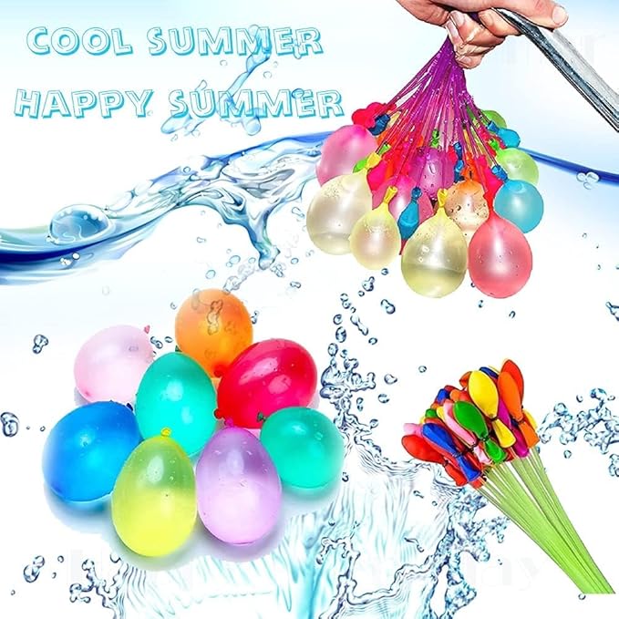 Water for Kids Adults Balloons with Refill Kits Quick Fill Balloons Set Summer Splash Party Easy Quick Fun Outdoor Backyard Summer Water Toys for Pool (999)