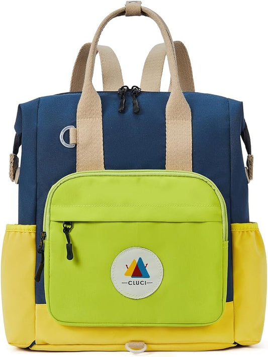 CLUCI Toddler Backpack For Boys, Toddler School Backpack For School & Travel, Small Kids Child Backpacks, Preschool Kindergarten Elementary Diaper bag Daycare Backpack For Kids 2-4(No Velcro)