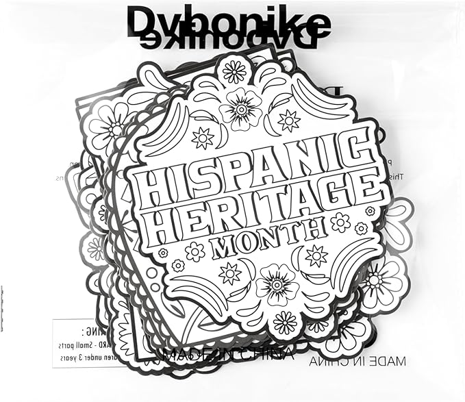 Dvbonike 24Pcs Hispanic Heritage Month Crafts for Kids - Color Your Own Spanish Craft Kit Latino American National Decor Coloring Card DIY Drawing Party Gifts Home Classroom Art Activity Supplies