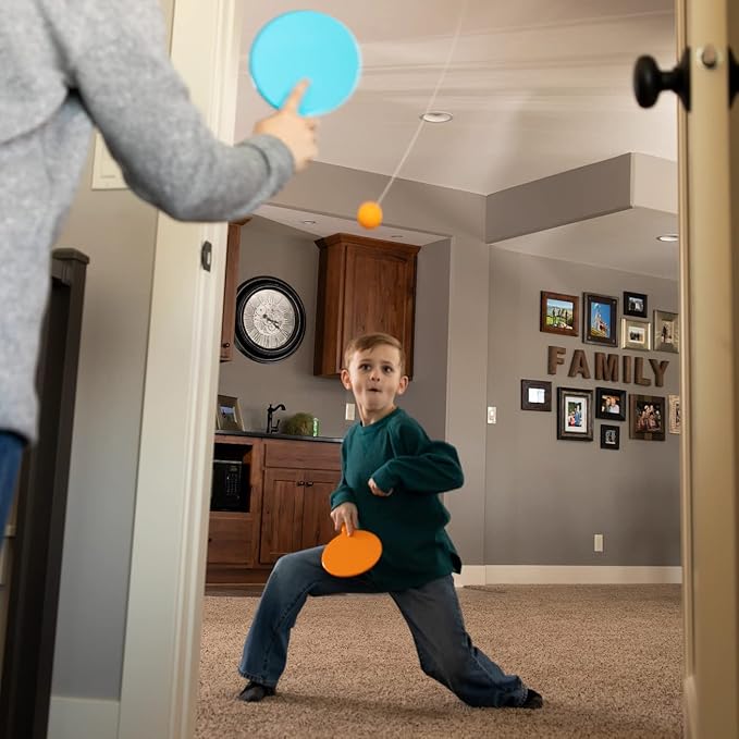 Fat Brain Toys Door Pong, Door Ping Pong Game, Active Play for Kids Ages 6+