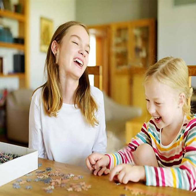 Beautiful Cabin Jigsaw Puzzle,Blue Door Charming House Scenery 1000 Pieces Jigsaw Puzzles for Adults,27 x 20 Inches Puzzles ,HD Quality Warm Wall Puzzle Gift,Family Activity Perfect for Game Night