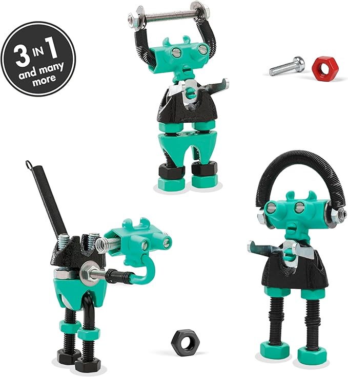 The Off Bits BabaBit Build Your Own Robot Toy Construction Set, Educational Easter Gift STEM Activities Learning Kit, Creative Build and Play Model Kit Steam Toys for 6 7 8 9 10+ Year Old Boys & Girls