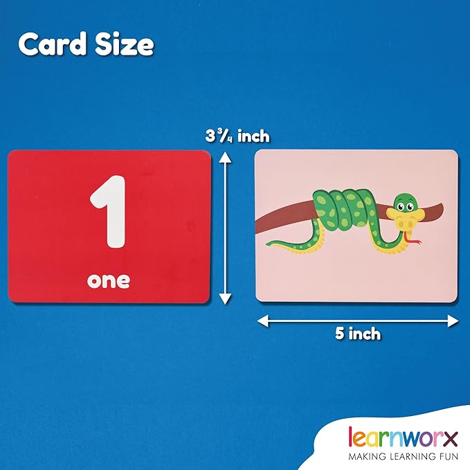 Number Flash Cards for Toddlers | Award-Winning - Toddler Math Flash Cards | Learn Counting Flashcards Numbers 1–100 | Help Kids Count Games | Kids Toys Numbers Match For Preschoolers Kindergarten 2-4