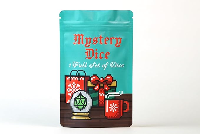 1985 Games Holiday Mystery Dice Bag – Unique DND Gifts for Role Playing Tabletop Games, Pack of 1
