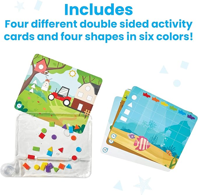 hand2mind Colors & Shapes Sensory Pad, Occupational Therapy Toys, Fine Motor Toys, Toddler Sensory Toys, Sensory Water Mat, Sensory Play Therapy Toys, Calming Toys for Kids, Calm Down Corner Supplies