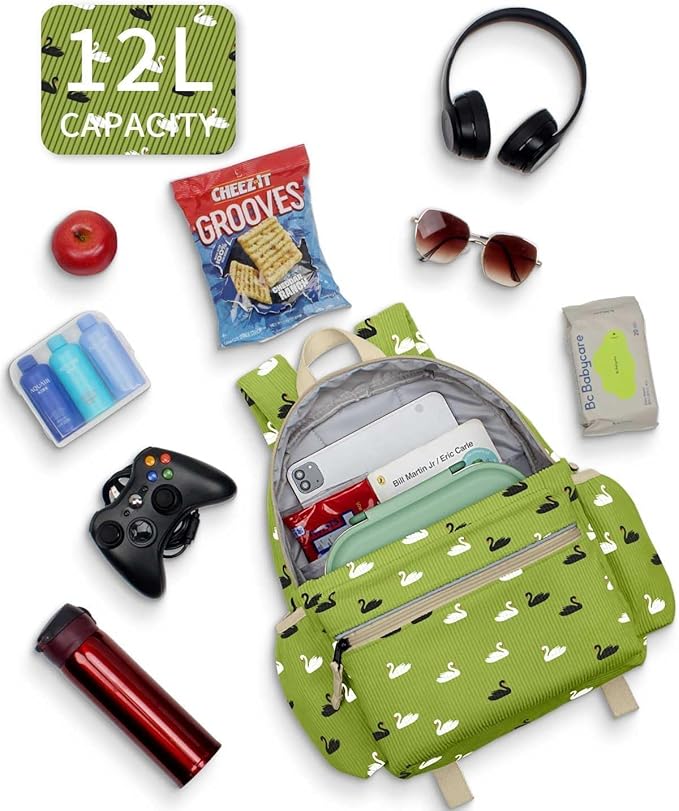 Corduroy Toddler Backpack for Boys 2-5: Preschool Backpack for Girls - Cute Kids Backpack 13.5" H Fit Folder