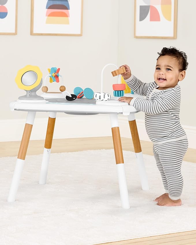 Skip Hop Discoverosity Montessori-Inspired 3-Stage Activity Center & Play Table for Baby Ages 4m+