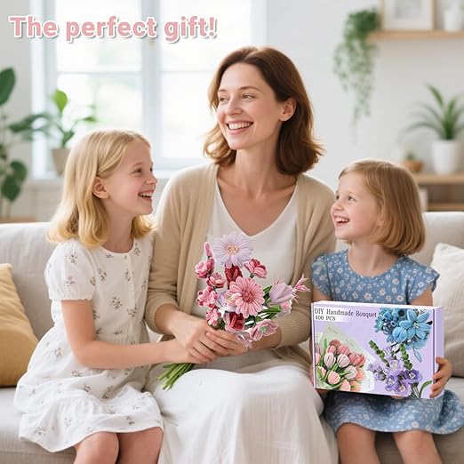 400 Pcs Pipe Cleaners Craft Kit and Craft Supplies Set, 4 Colors Chenille Stems Craft Kits. Includes Floral Tape, Wire, Stems and More, DIY Arts and Crafts Supplies for Flower Making (Pink)