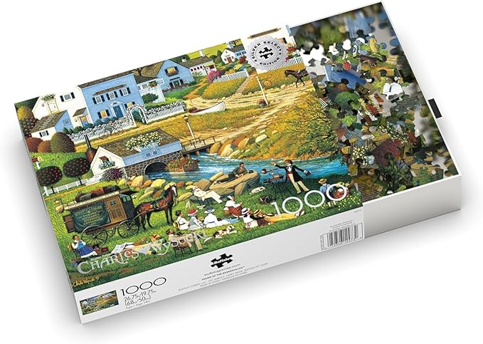 Buffalo Games - Charles Wysocki - Hound of The Baskervilles - 1000 Piece Jigsaw Puzzle for Adults -Challenging Puzzle Perfect for Game Nights - Finished Size is 26.75 x 19.75