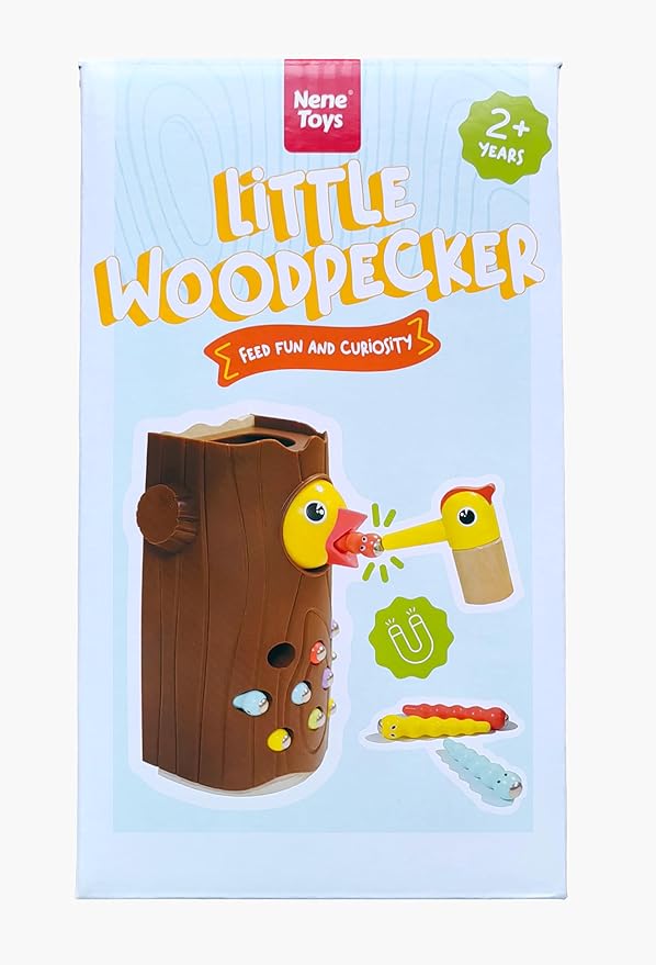 Nene Toys Little Woodpecker β Montessori Magnetic Toy for Toddlers 2-4 β Educational Toy for 2 3 Year Old Kids β Fine Motor Skills Learning Game β Gift Idea for Boys Girls Age 2-3
