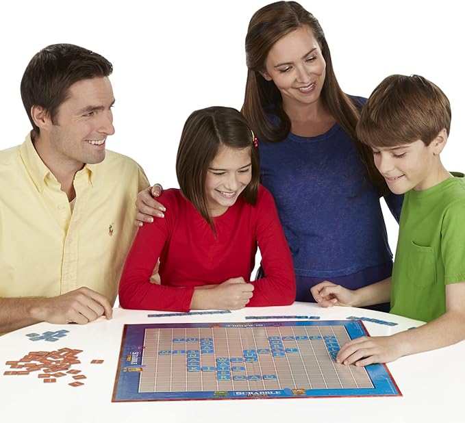 Hasbro Gaming Scrabble Junior Board Game | 2-4 Players | Family Educational Word Games for Kids | Back to School Gifts for Classroom | Ages 5+