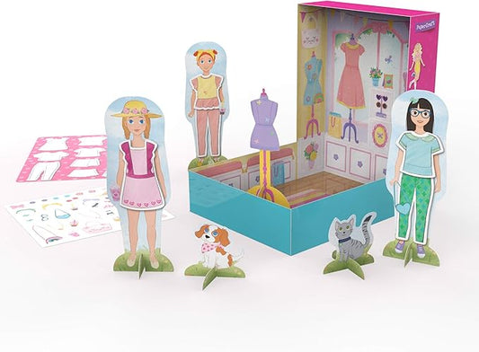 Educational Insights PaperCraft Sweet Boutique, Paper Dolls, Fashion Boutique Toy, Ages 3+