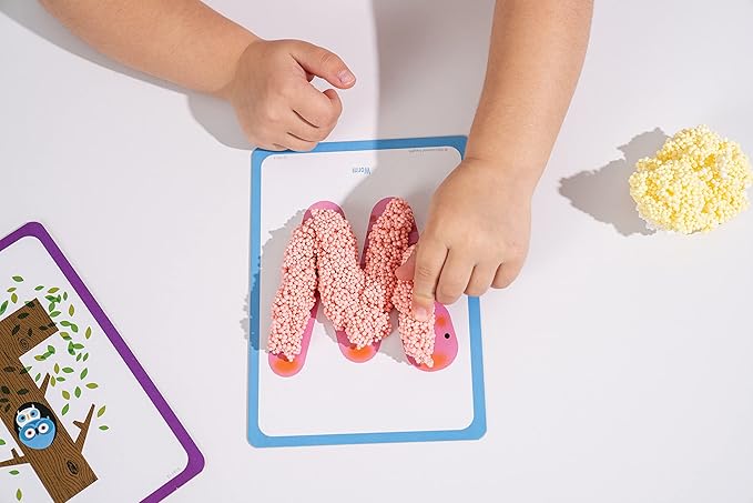 Educational Insights Playfoam Shape & Learn Letter Sounds: Flash Card Set, Preschoolers Learn to Write, Sensory Toys, Ages 3+