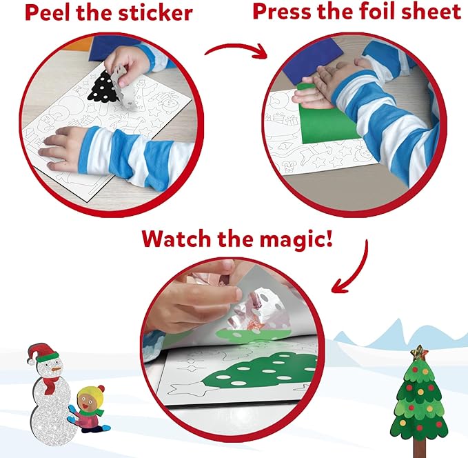 Skillmatics Foil Fun – Mess-Free Art & Craft Kit for Kids, DIY Creative Activity, Travel Game, Stocking Stuffer & Gift for Boys & Girls Ages 4, 5, 6, 7, 8, 9