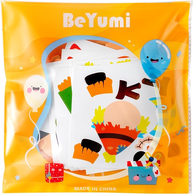 BeYumi Fall Scarecrow Craft Kit - 123Pcs Fall Scarecrow Craft Kit DIY Autumn Thanksgiving Ornament Set Home Classroom Game Activities Art Supplies Decor for Kindergarten Kids