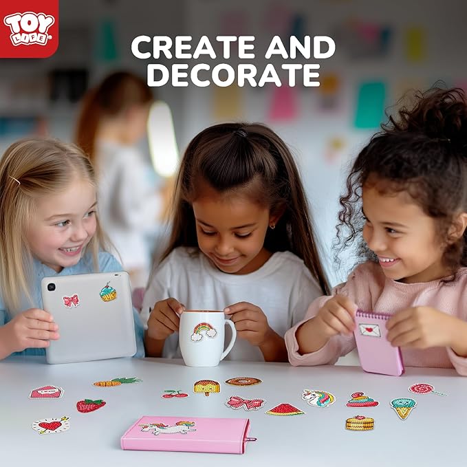 TOY Life Diamond Painting Kits for Kids, Diamond Art for Kid, 26pcs Unicorn Diamond Painting Stickers, Gem Art and Craft Kits for Kids Age 3-6 8-12