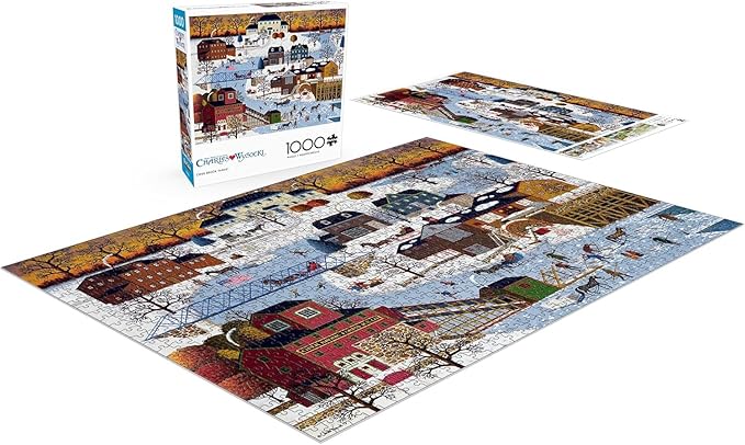 Buffalo Games - Charles Wysocki - Cider Brook Farms - 1000 Piece Jigsaw Puzzle for Adults -Challenging Puzzle Perfect for Game Nights - Finished Size is 26.75 x 19.75