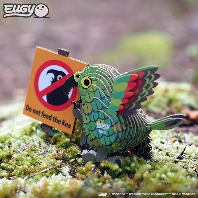 Eugy Kea 3D Puzzle - 23 Piece Eco-Friendly Educational Toy Puzzle for Boys, Girls & Kids Ages 6+