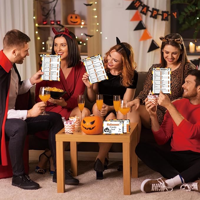 Halloween Games for Adults, Halloween Family Feud Game for Adult, Halloween Party Activity, Halloween Party Ideas-HLWF01