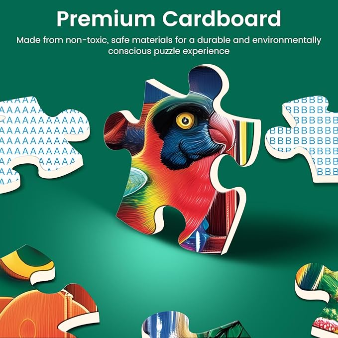 300 Piece Puzzles for Adults,Unique Fun Animal Jigsaw Puzzles 300 Piece for Adults Kids Seniors,Animal Pet Lover Puzzle for Kids Ages 8-10 10-12,Challenging Puzzles Perfect for Game Nights,20.5*15 In