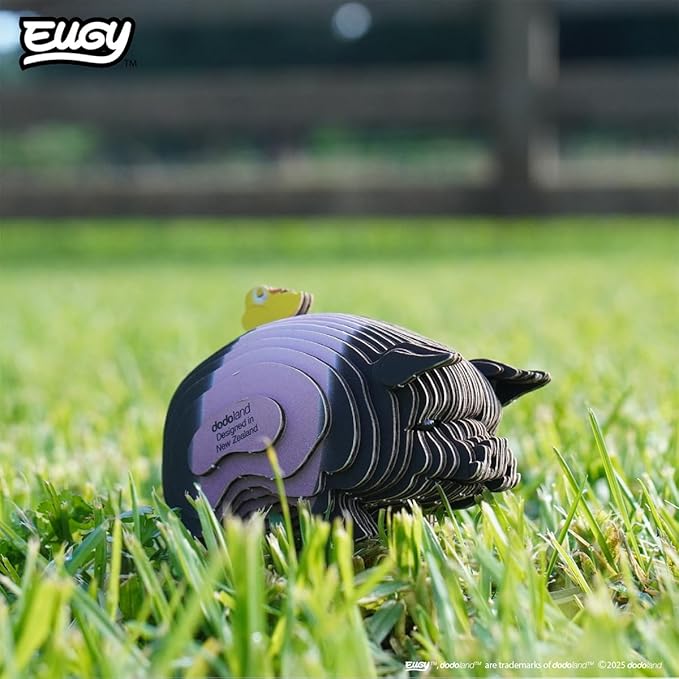 Eugy Pig 3D Puzzle - 31 Piece Eco-Friendly Educational Toy Puzzle for Boys, Girls & Kids Ages 6+