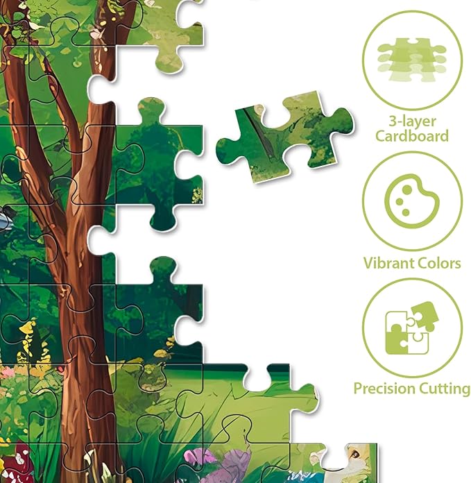 500 Pieces Jigsaw Puzzles for Adults, Spring Chursh Puzzle for Adults Children Seniors, Recycled Paper Puzzle 500 Pieces, NO Dust, Colorful Challenging Puzzle Family Game Gift for Friends (20.5x15in)