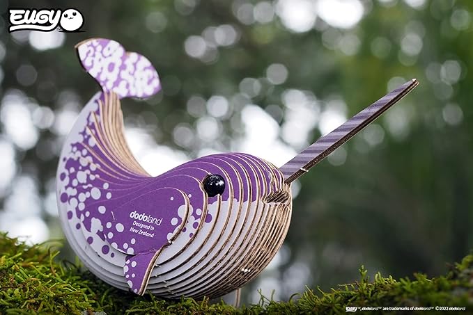 Eugy Narwhal 3D Puzzle, 23 Piece Eco-Friendly Educational Toy Puzzles for Boys, Girls & Kids Ages 6+
