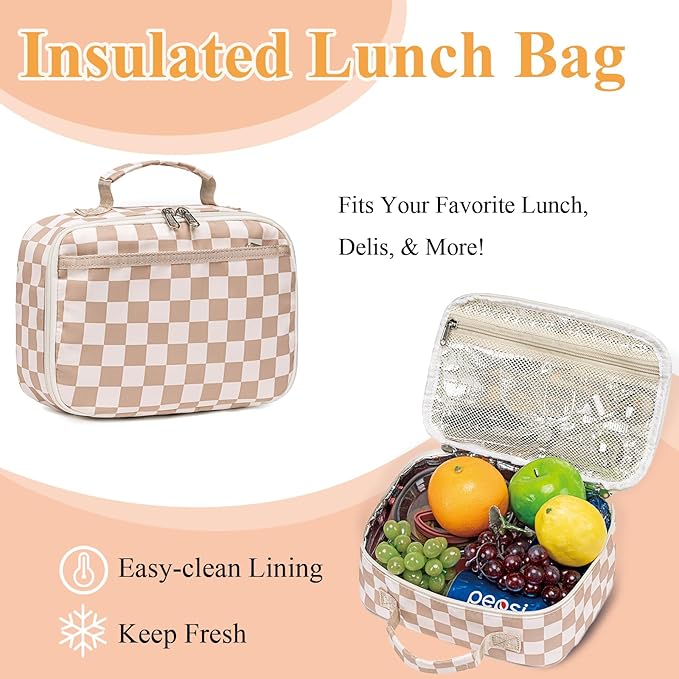 LEDAOU Kids School Backpack with Lunch Box for Girls Boys Kindergarten Elementary School Bookbag Preschool Toddler Backpack