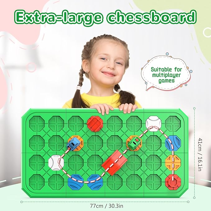 Logic Road Builder Games Toys: STEM Toys for 4 Year Old Kids Montessori Board Game Brain Teaser Puzzles Preschool Learning Activities Educational Toy for Toddler Ages 3 5 6 7 8-12 Boys Girls Gifts